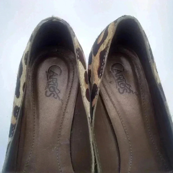 CARLOS SANTANA Leopard Print Flats - Picture 2 of 15